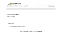 Tablet Screenshot of kilotrader.com